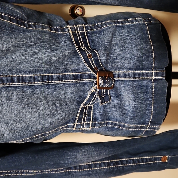 TRUE RELIGION DENIM JACKET SIZE L - Picture 3 of 5